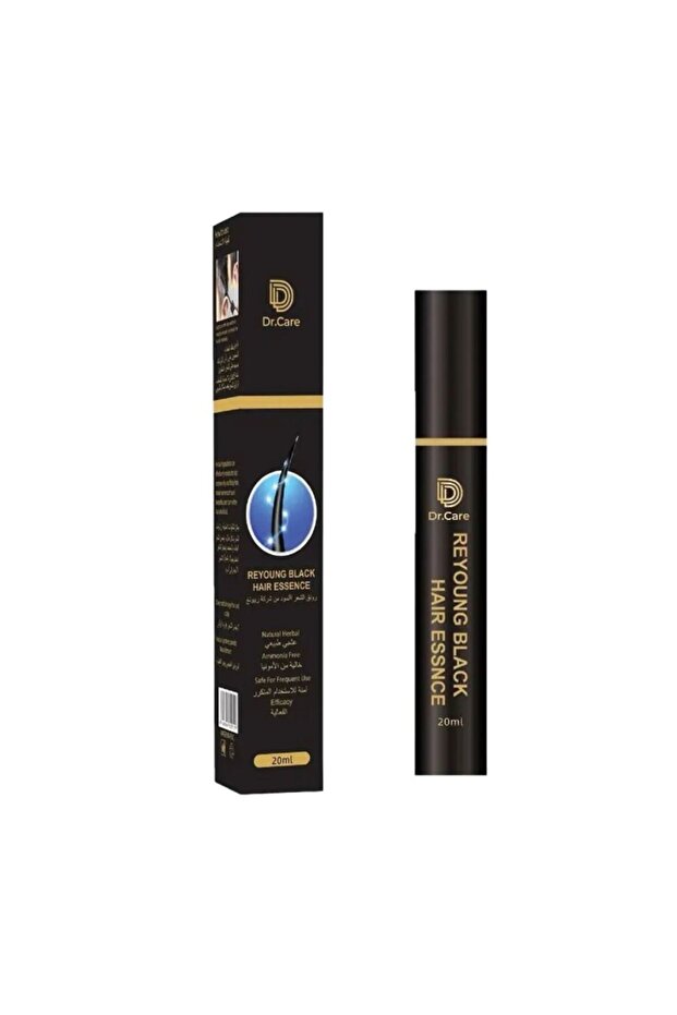 Reyoung Black Hair Essence, 20 ML, Natural Black Color, Grey Coverage