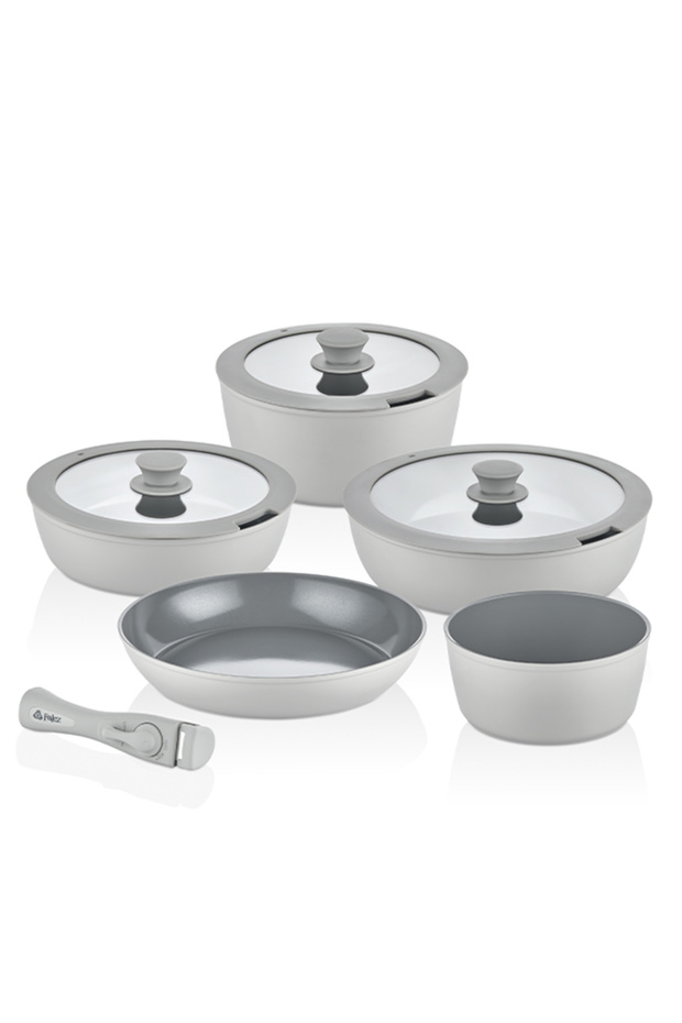 Auris X Large 9 Piece Gray Cookware Set - 2