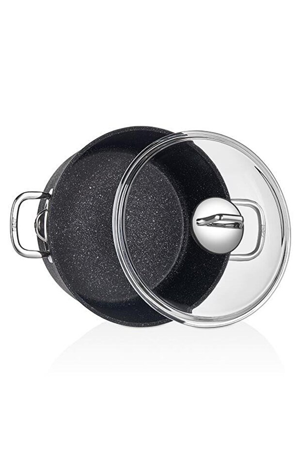 Black Line Granit Tencere 32 Cm - 4