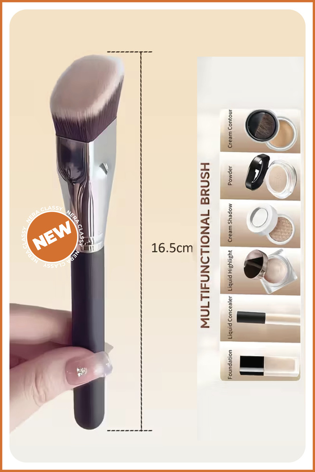 Professional Flat Angled Blush Brush - Blusher Brush - 4