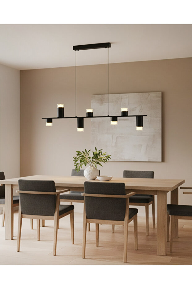 5036-7as Sarkıt Avize Mat Siyah - 7