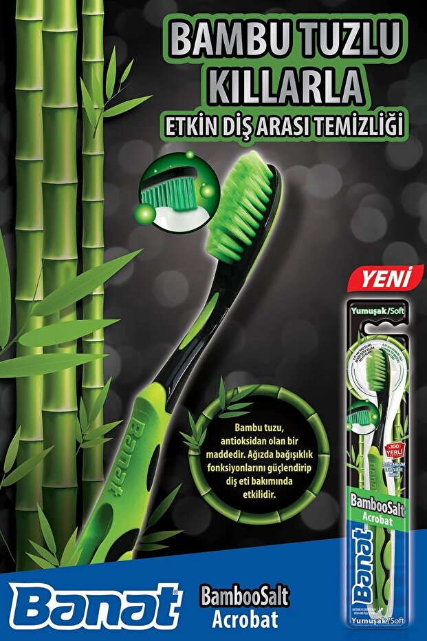 فرشاة أسنان بامبو سالت أكروبات سوفت - 3