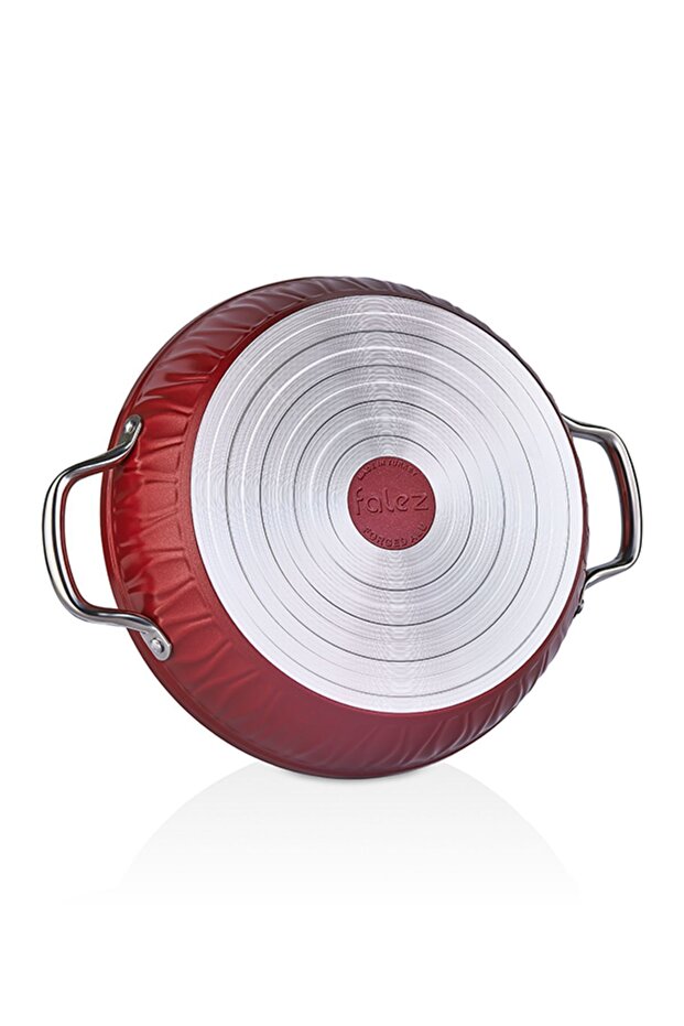 طقم أواني طهي ماركيز جرانيت 7 قطع باللون الأحمر - 5