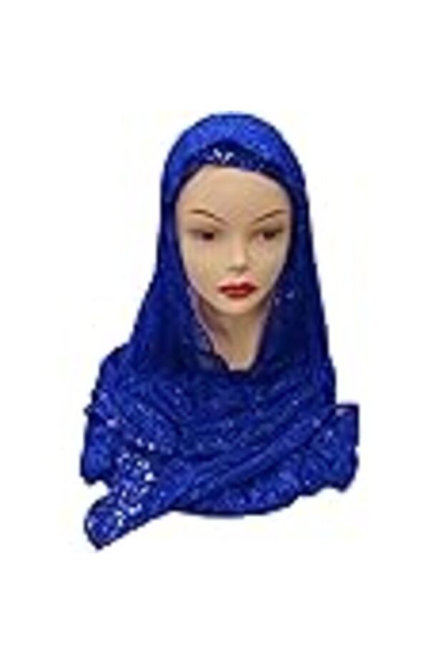 Sheila 2 Yards Chiffon With Metallic Lace (Red Colour)