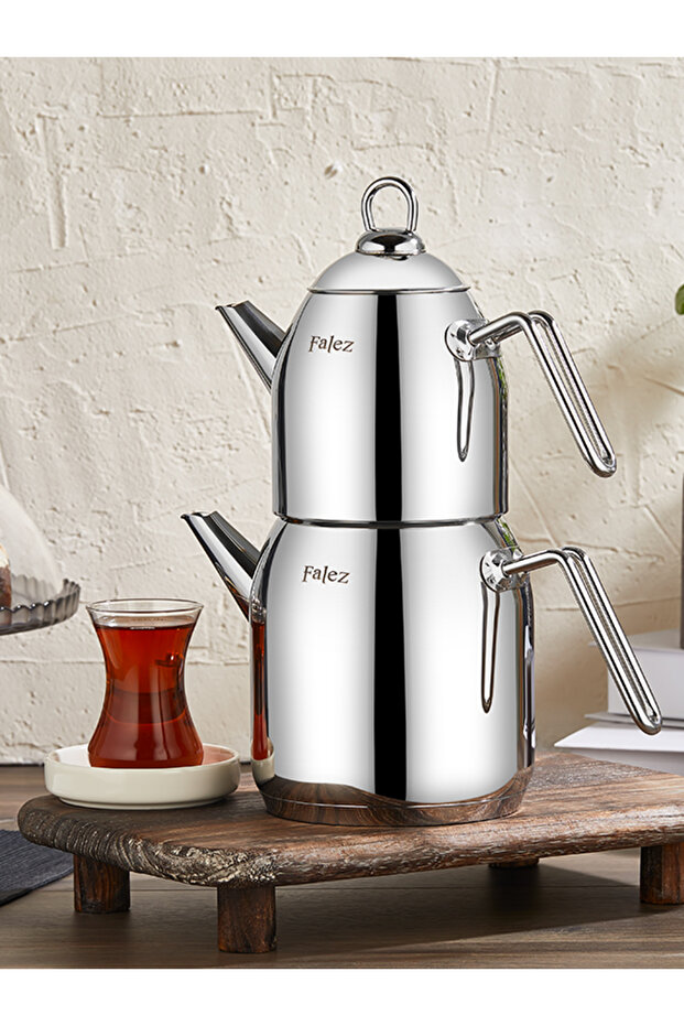 Selvi Mini Boy Çelik Çaydanlık Takımı - 1