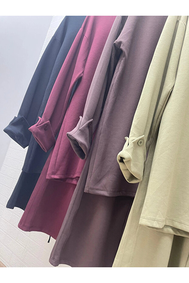 Side Button Suit - Brown - 6