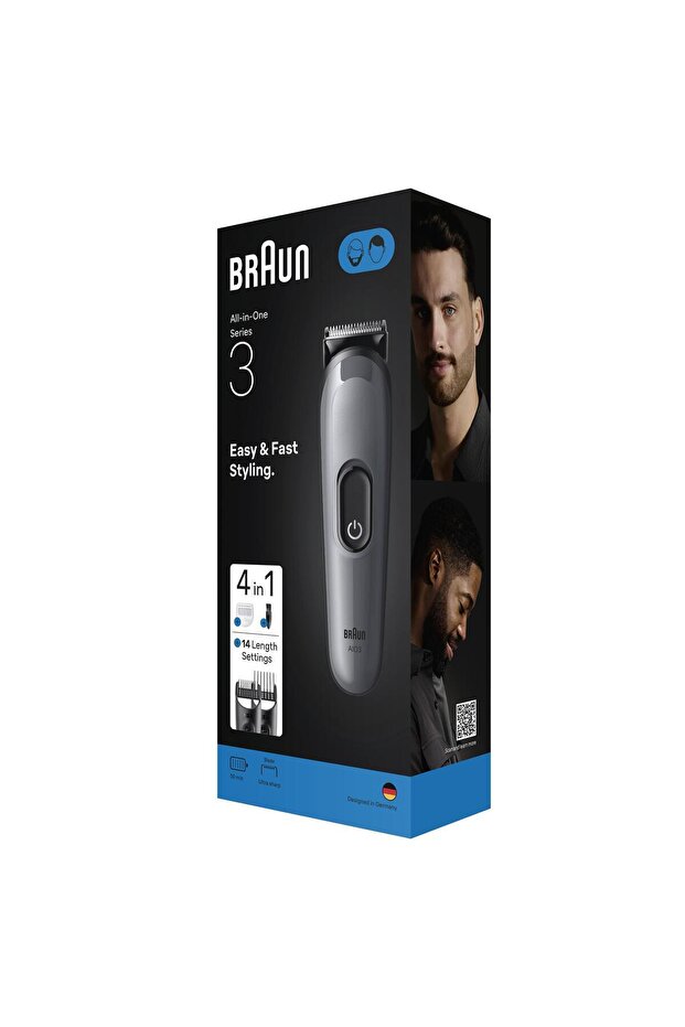 Hepsi Bir Arada Series 3, 4’ü 1 arada Tıraş Kiti, Keskin Bıçak, 14 Uzunluk, AIO3500 - 9