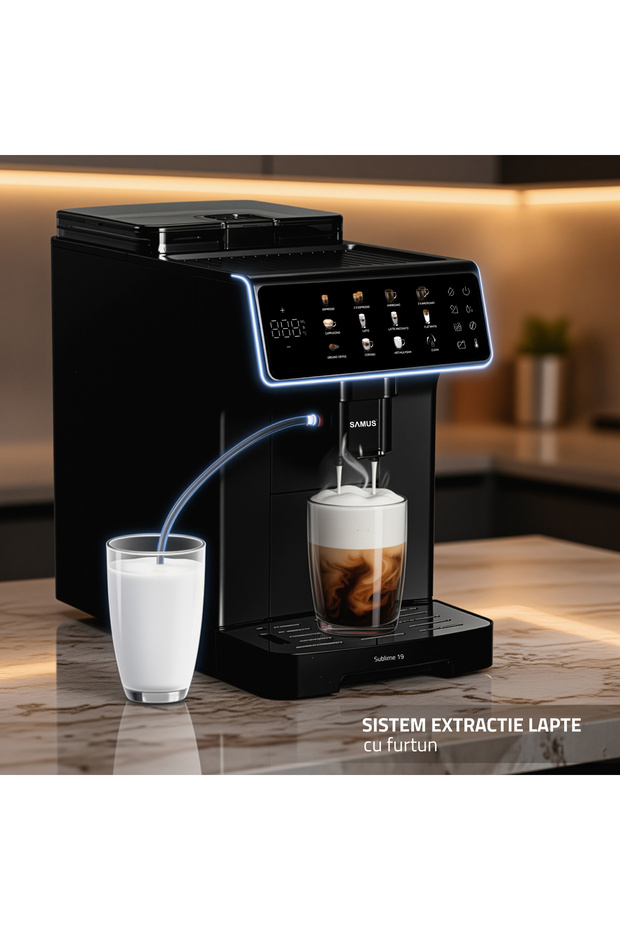 Sublime 19 espresso machine, automatic espresso machine, black - 7