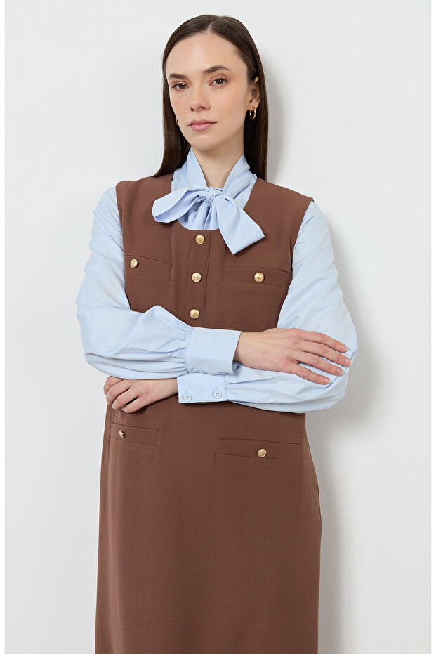 Blazer Çikolata Kahve Jile - 5