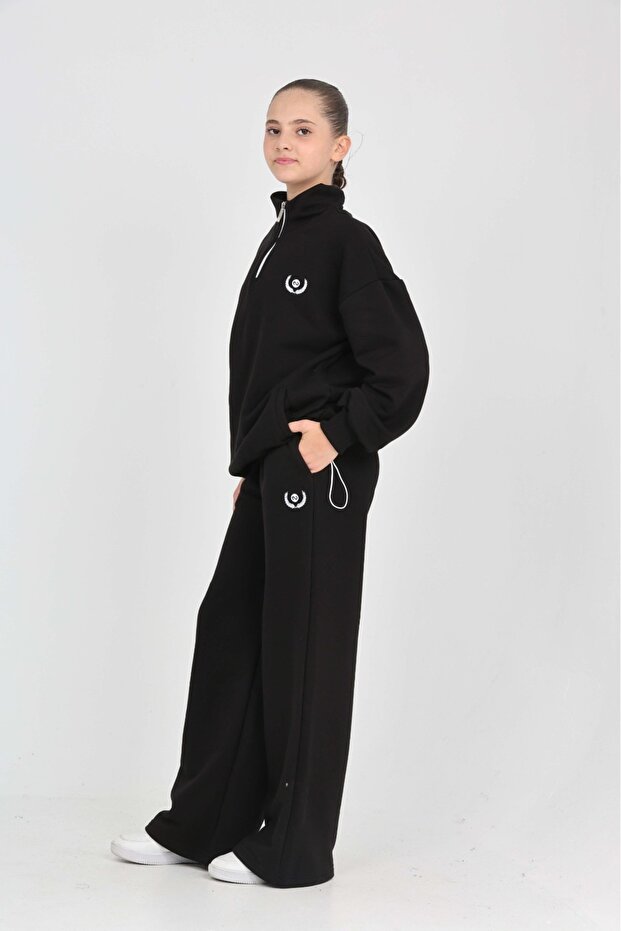 Set de trening brodat Infinity pentru fete - 5