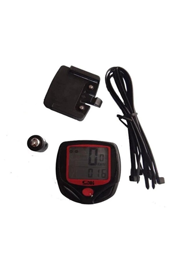 Digital bicycle odometer, 13 functions, LCD display, CR2032 battery - 6