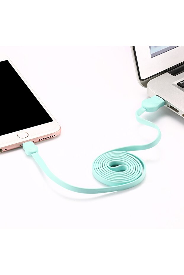 Lightning data cable Fast Charging 1 m Green - 3