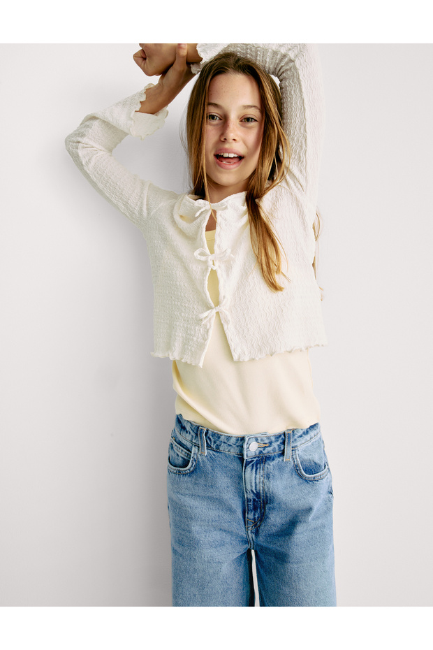 Geniş Paça Denim Pantolon - 4