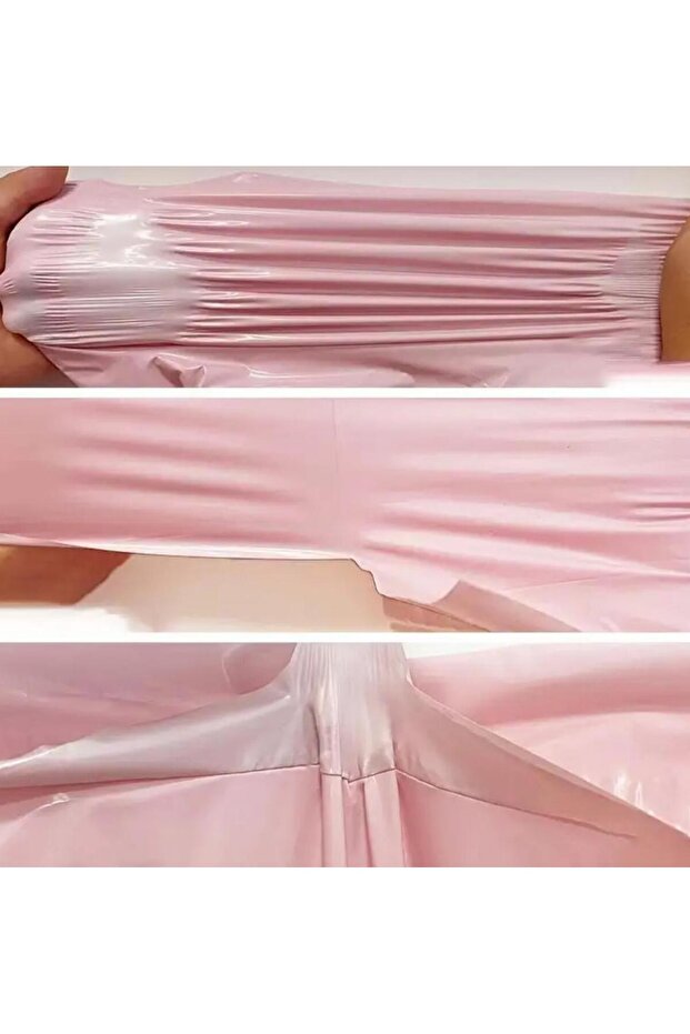 Kargo Poşeti, E ticaret Poşeti, Paketleme Poşeti, Cepsiz Kargo Poşeti, Pembe 17x30 (100 Adet) - 2