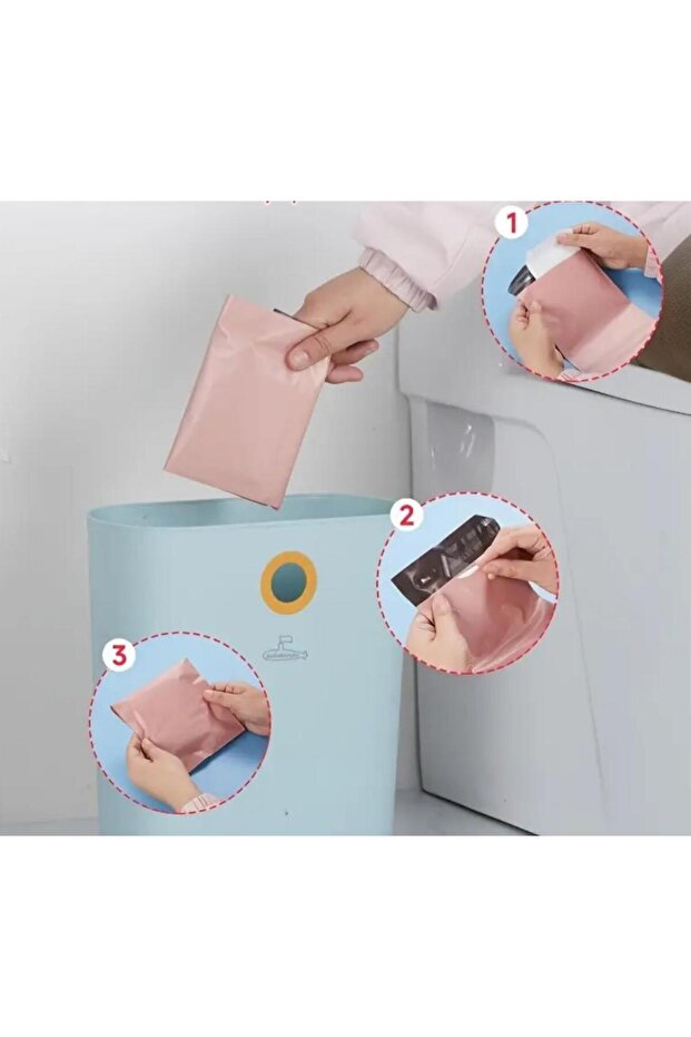 Kargo Poşeti, E ticaret Poşeti, Paketleme Poşeti, Cepsiz Kargo Poşeti, Pembe 17x30 (100 Adet) - 3