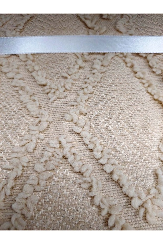 Puffy Yakut 3 Parça Çift Kişilik Yatak Örtüsü, Pike Örtüsü (250x260)-Kahve - 3