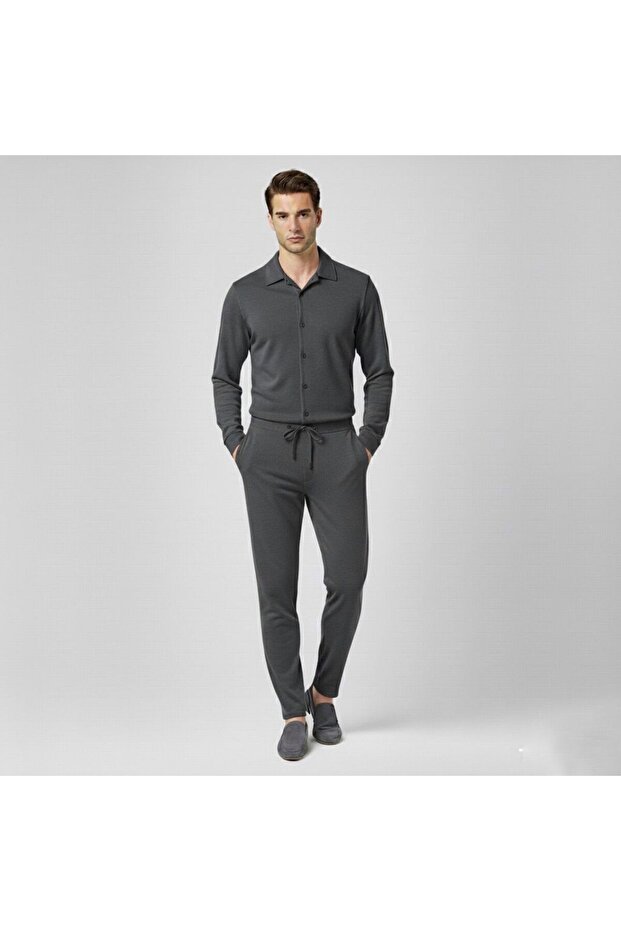 Winter Lycra Crepe Fabric Men's Shirt and Pants Set