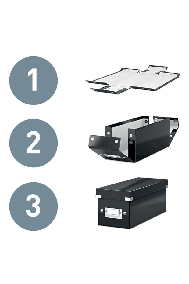 WOW Click&Store foldable laminated cardboard filing box with lid - 11
