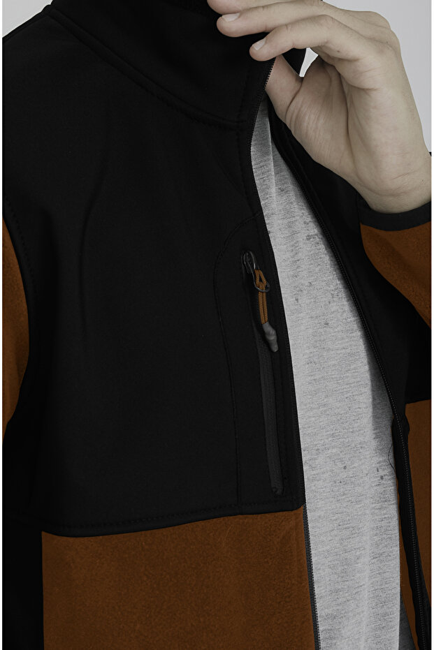 Erkek Softshell Garnili Polar - 3