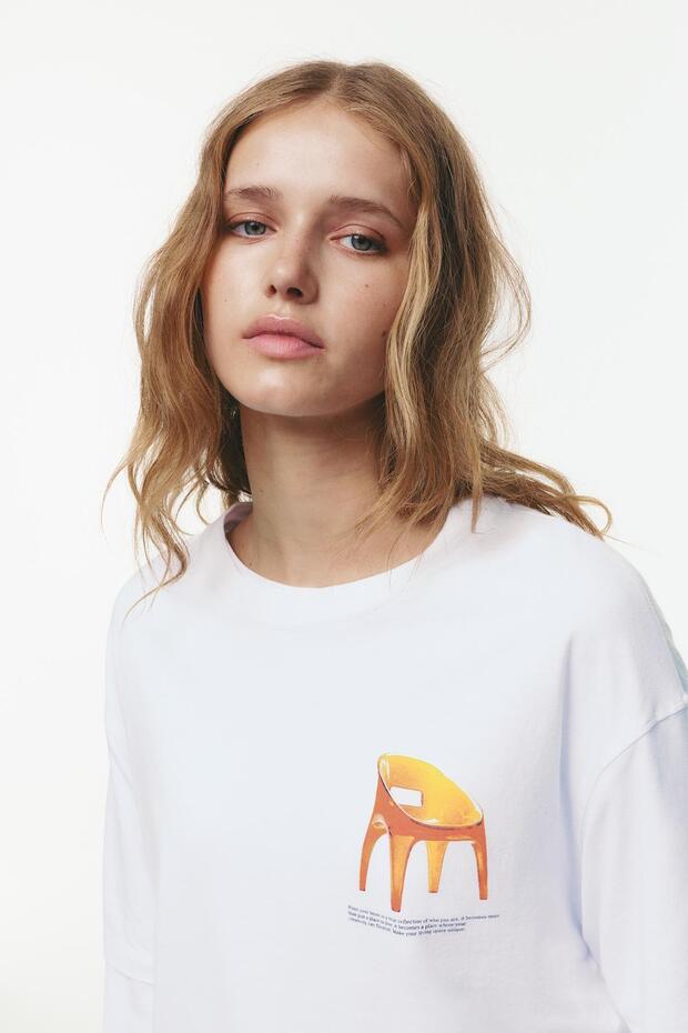 Mobilya yazılı t-shirt - 6