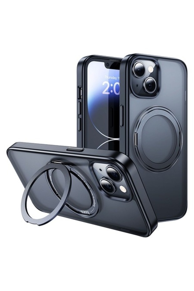 MagSafe Case Compatible with Apple iPhone 15 PLUS, Hoco, with Rotating Ring, Wireless Charging - 1