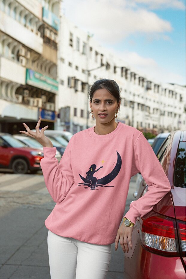 سويت شيرت بياقة دائرية مطبوعة ملونة من AY KIZ