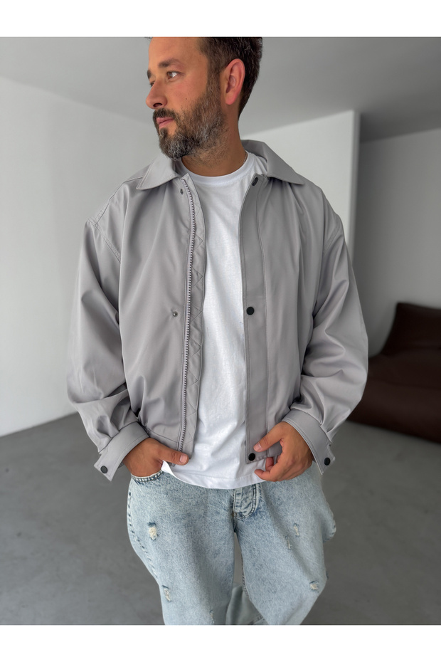 Taş Düğmeli Mevsimlik Basic Ceket STK-7045 - 1