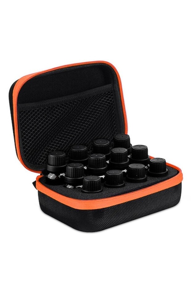 Organizer Bag, Zioda Smart Essentials, for 12 Bottles (5ml/10ml/15ml) of Essential Oils, Perfumes, o - 1
