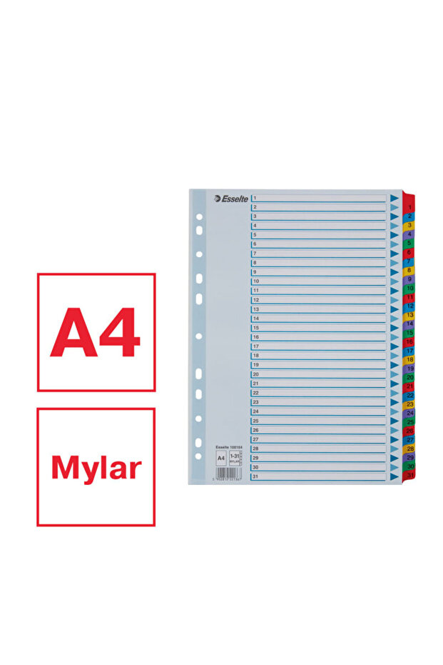 Mylar A4 index with laminated keys 1-31 - 6