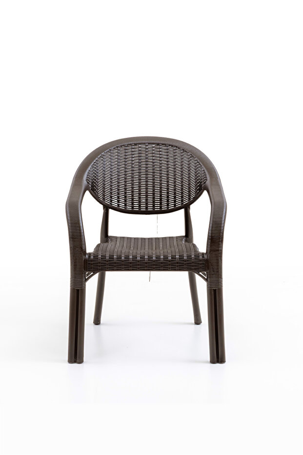 Bamboo 2'li Rattan Sandalye Kahve - 2