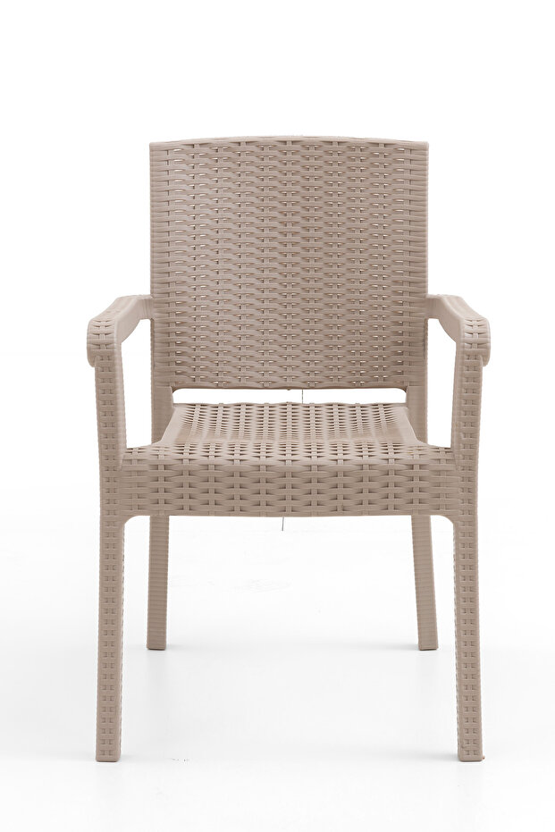 King 2'li Rattan Sandalye Cappuccino - 2
