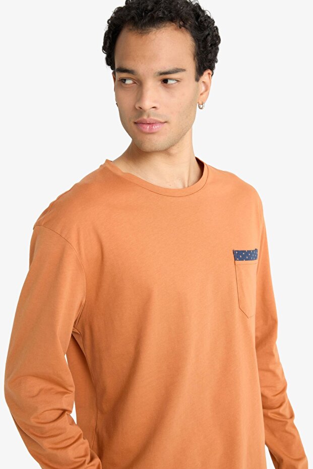 Pijama Takımı Regular Fit Uzun Kollu Üst Uzun Alt G2645AX25WN - 4