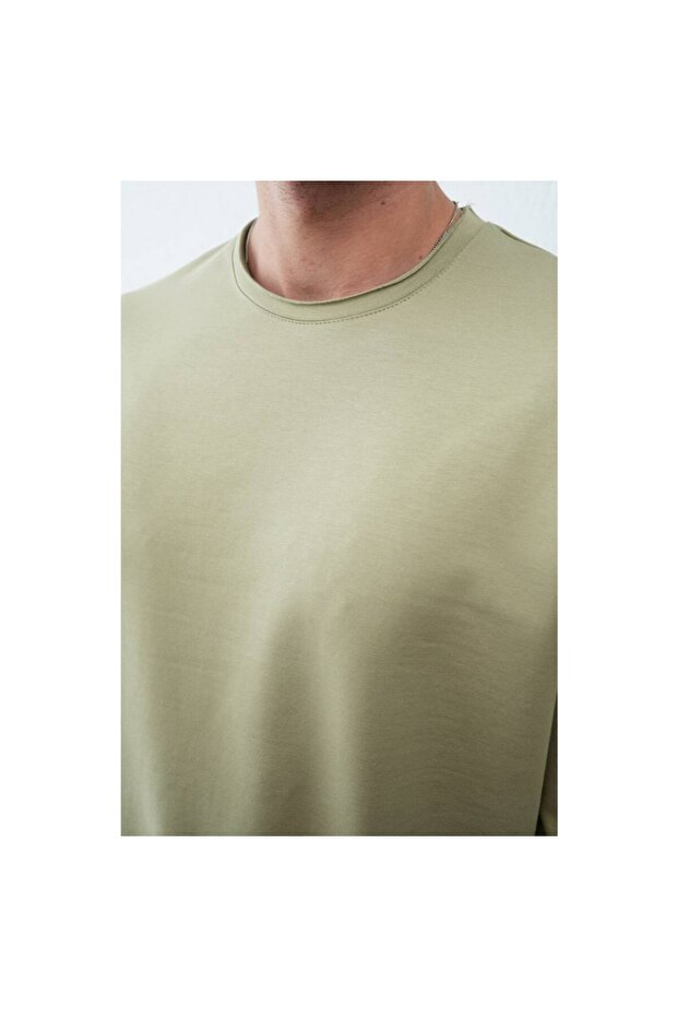 Men's Oversized Basic Two Thread Sweatshirt - 3