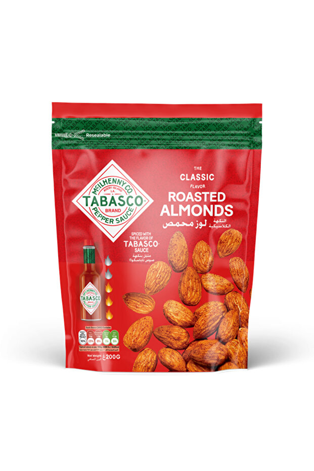 Roasted Almonds - Spiced with the Flavor of Sauce (Pepper Sauce) - 200 g x 4