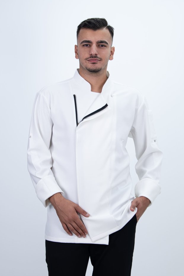 Zippered Chef Shirt Cook Uniform Chef Cook Uniform
