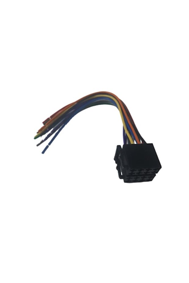 Auto Connector Cable ISO Plug, 20 cm, Multicolor - 1