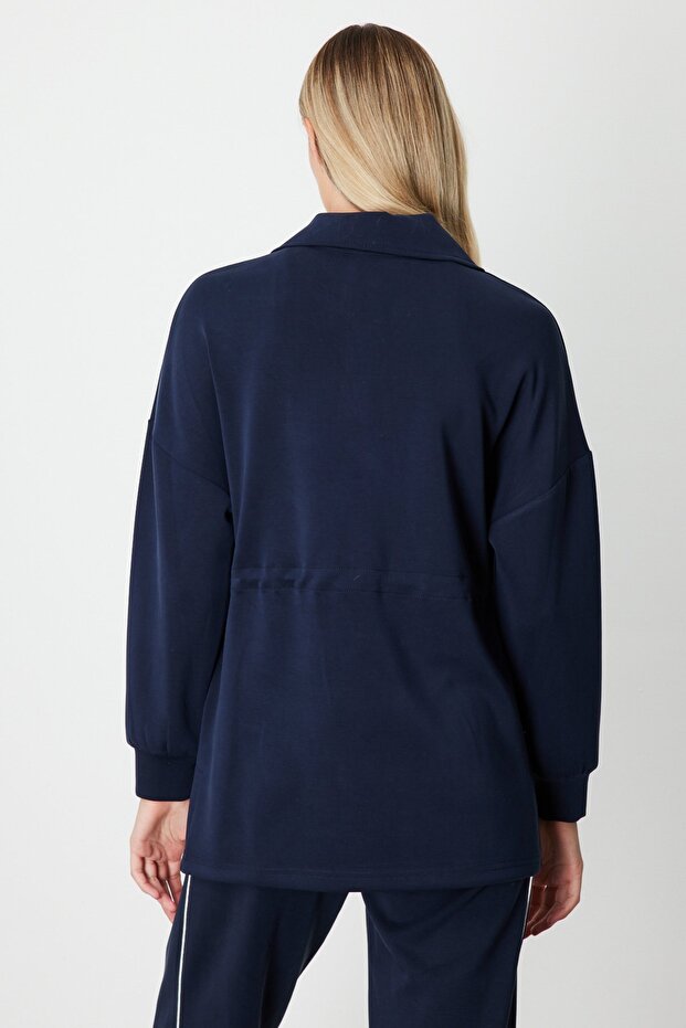 سويت شيرت بياقة بسحاب - 5