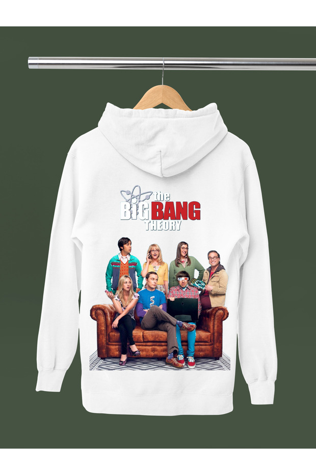The Big Bang Theory Printed Cotton Long Sleeve Ribbed 3 Thread Hooded Sweatshirt