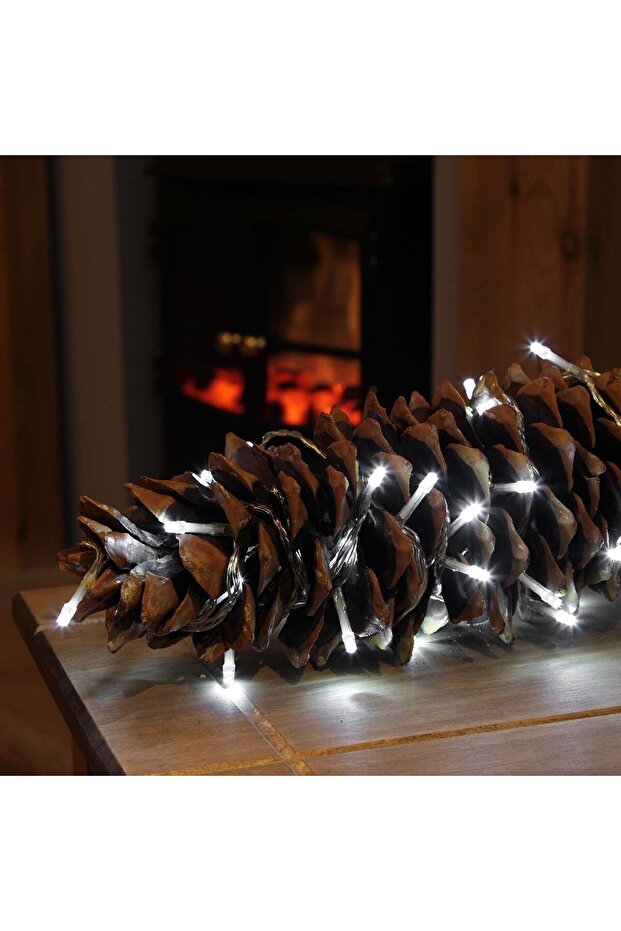 Christmas Lights, 10 m, 100 LEDs, Linear, Cool White, 8 Light Modes, Transformer with Remote, Interc - 3