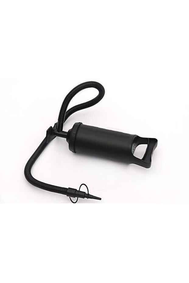 Manual Pump for Inflatables, Colaces, Mattresses, 3 Adapters and Hose, Black - 2
