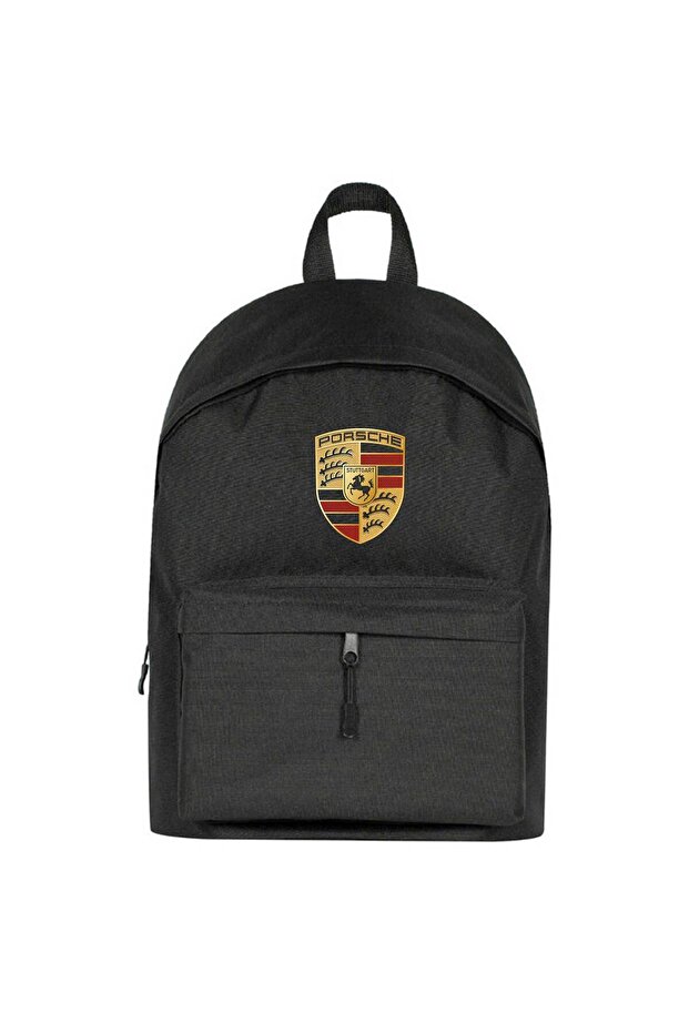 Porshe Logo Backpack Black Color - 1