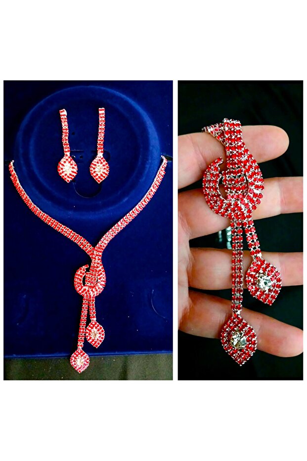 kolye ve küpe set - 2