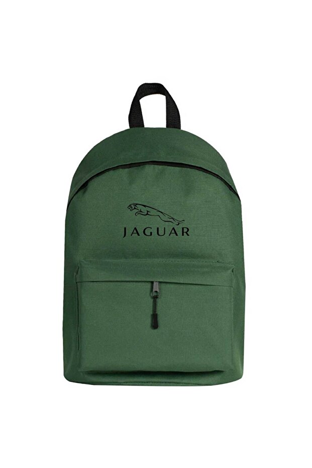 Jaguar Logo Backpack Green Color
