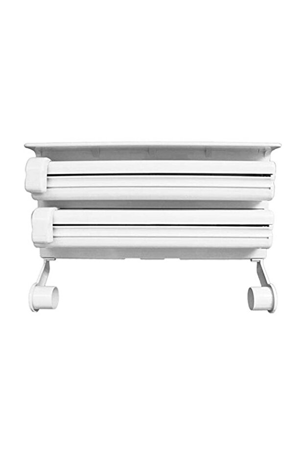 موزع ورق المطبخ الثلاثي باللون الأبيض - 1