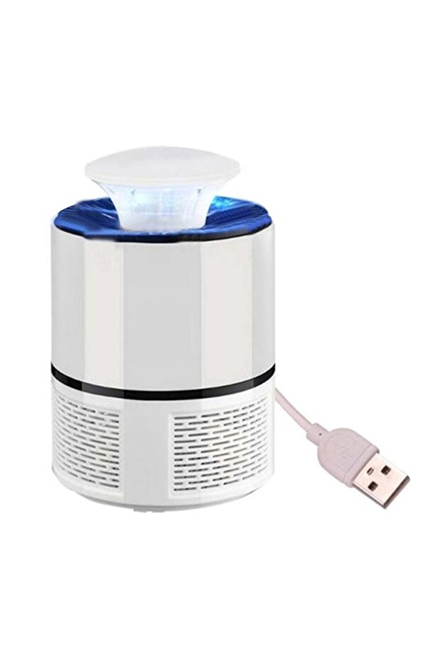 مصباح قاتل البعوض بمحفز ضوئي USB أبيض