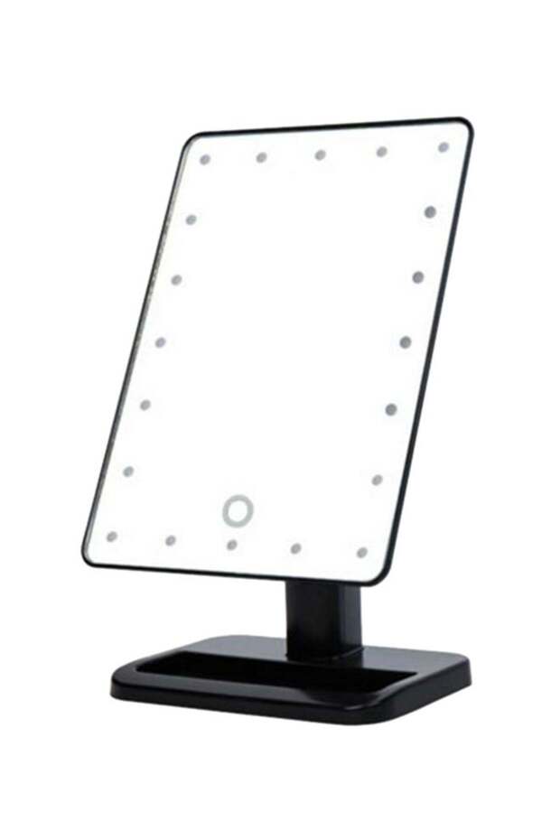 Touchscreen LED Makeup Mirror Black - 1