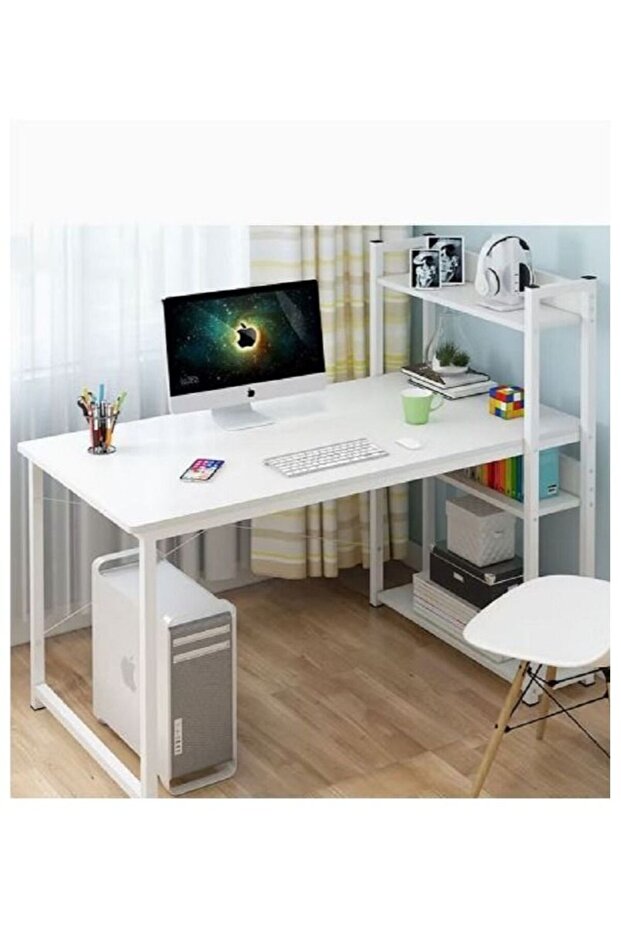 Study Table With Storage Computer Desk - 1