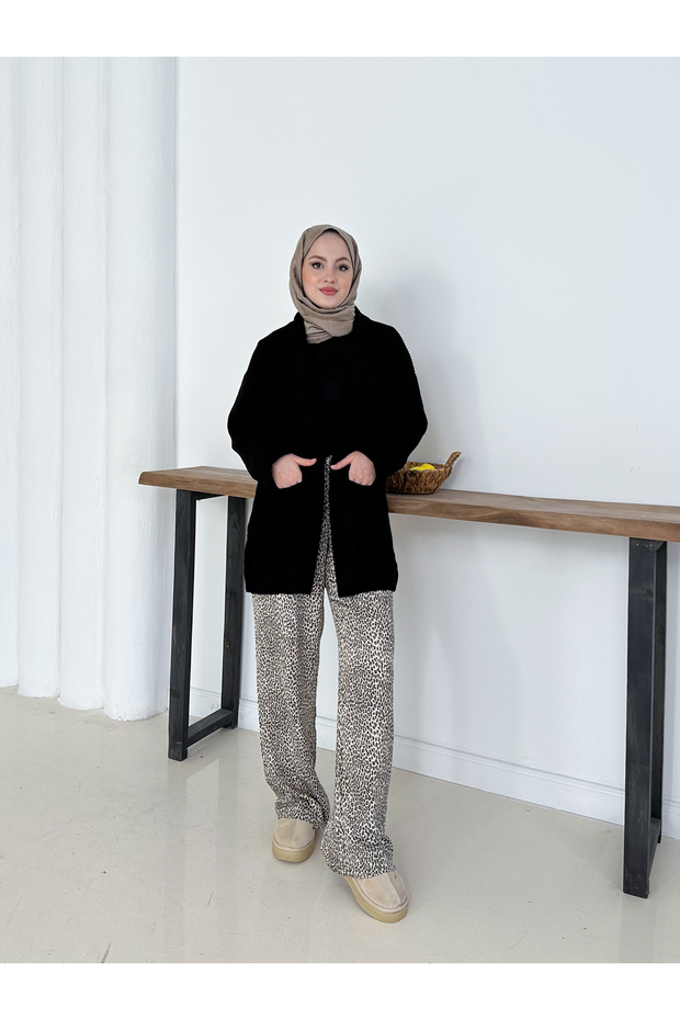 Triko Hırka Şık & Rahat Düğmesiz - 3