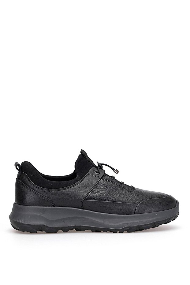 I1314 Santoni Men's Genuine Leather Casual Shoes Black