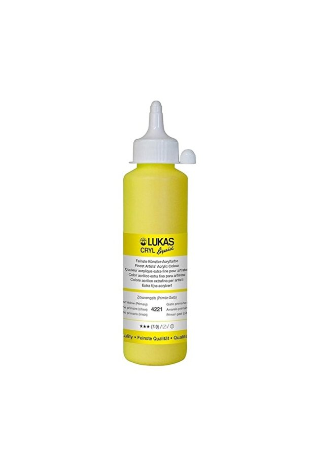 CRYL LIQUID 250ML LEMON YELLOW (PRIMARY)